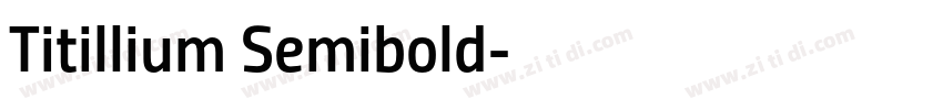 Titillium Semibold字体转换